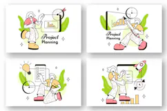6 Project Planning Vector Illustration Product Image 2