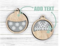 christmas ornaments snowflakes svg, custom ornaments svg Product Image 7