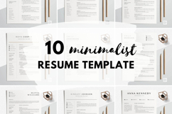 Professional Minimalist Resume Template Word Bundle Product Image 1
