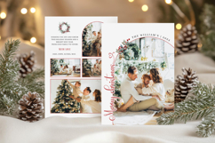 Editable Arch Christmas Card Photo Template Product Image 1