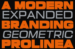 Prolinea Expanded Geometric Sans Serif Family Product Image 12