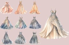 Prom Dress | Watercolour Clipart PNG Product Image 3