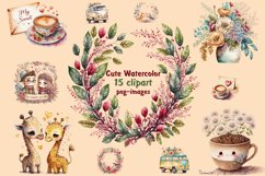 Printable Boho, Coffee and Floral Stickers Product Image 1