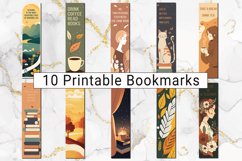 Set of 10 Fall Digital Bookmarks, Coffee, Tea, and Landscape Product Image 2