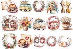 Printable Boho, Coffee and Floral Stickers Product Image 2