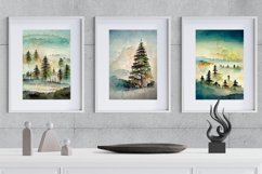 Pastel Wall Art, Watercolor Landscape, Set of 3 Printables Product Image 2