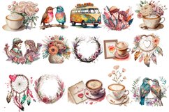 Watercolor Floral Clipart Pack Product Image 2