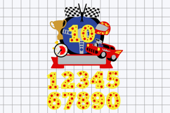 Race Car Topper 3D SVG Product Image 3