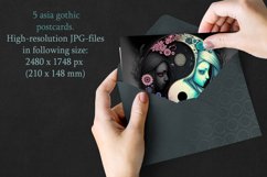 Gothic Asia Printable Card Set 8x5&quot; JPG Product Image 3