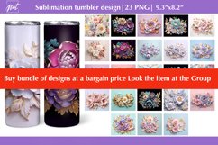 Steampunk tumbler design with 3d owl, seamless tumbler dark Product Image 3