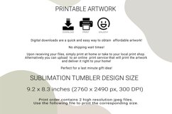 Deer on Wooden Background, Sublimation Design for Tumbler Product Image 4