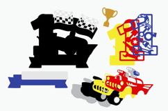 Race Car Topper 3D SVG Product Image 4