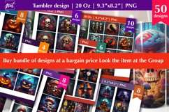 Witch tumbler, Halloween tumbler wrap, Witch sublimation PNG Product Image 2