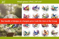 Wind spinner sublimation with butterfly PNG Garden spinner Product Image 2