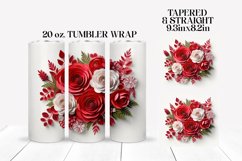 3D Sublimation Tumbler Wrap | 3D Roses Sublimation Bundle Product Image 5