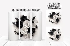 3D Sublimation Tumbler Wrap | 3D Roses Sublimation Bundle Product Image 19