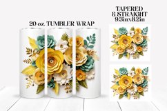 3D Sublimation Tumbler Wrap | 3D Roses Sublimation Bundle Product Image 20