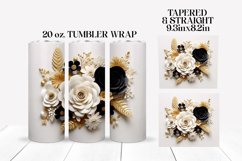 3D Sublimation Tumbler Wrap | 3D Roses Sublimation Bundle Product Image 18