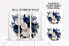 3D Sublimation Tumbler Wrap | 3D Roses Sublimation Bundle Product Image 14
