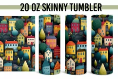 Little Houses Seamless 20 oz Straight Tumbler 10 Pack Product Image 3