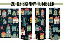 Little Houses Seamless 20 oz Straight Tumbler 10 Pack Product Image 4