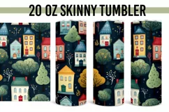 Little Houses Seamless 20 oz Straight Tumbler 10 Pack Product Image 5