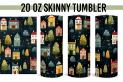Little Houses Seamless 20 oz Straight Tumbler 10 Pack Product Image 6