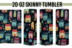 Little Houses Seamless 20 oz Straight Tumbler 10 Pack Product Image 8
