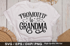 Promoted to Grandma - Grandma SVG Design Product Image 1