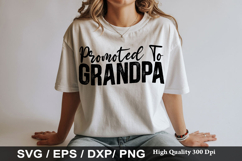 Promoted To Grandpa - Grandpa SVG Design Product Image 1