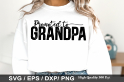 Grandpa SVG Design -Promoted to Grandpa Product Image 5