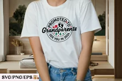 Promoted to Grandparents See You In 2024 SVG T-shirt Design Product Image 3