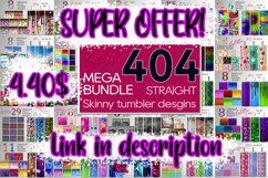 Gothic skull &amp; flowers | Skinny tumbler sublimation design Product Image 5
