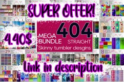 Valentine sublimation | Skinny tumbler glitter design bundle Product Image 5