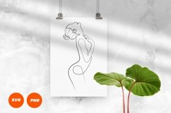 Nude Woman One Line Drawing Graphic Product Image 1