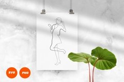 Woman One Line Drawing Product Image 1