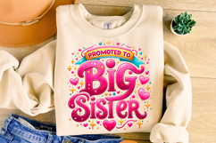 Promoted To Big Sister PNG, Big Sister Announcement PNG, Mom Product Image 3