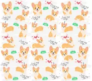 Corgi Dog Tumbler Wrap, Sublimation, 20 oz Tumbler Wrap PNG Product Image 2