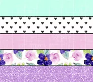 Pastel Floral Layers Tumbler Wrap, 20 oz Skinny Straight Tum Product Image 2