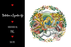 christening, vintage, religious, icon, communion, faith, sacrament, saviour, epiphany, christian, evangelical, orthodox, greek, art, saint, holy, king, baptism, confirmation, floral, religion, wreath, illustration, god, blessing, byzantine