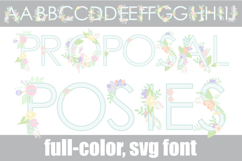 Proposal Posies Color Font Product Image 1