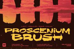 Proscenium Brush - Zen and the Art of Brush Fonts Product Image 1