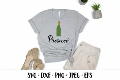 Prosecco SVG Alcohol SVG. Bottle of champagne SVG cut file Product Image 2