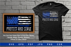 Protect And Serve The Police Flag Product Image 1