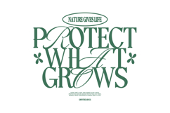 Protect What Grows Minimal Typography Quotes for T shir Product Image 1