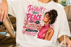Protect Your Peace Like Its Luxury PNG, Glam Girls Product Image 2