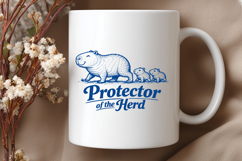 Protector of the Herd SVG - Funny Capybara Dad PNG Design Product Image 2