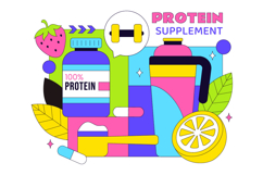 10 Protein Supplements Illustration Product Image 4