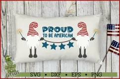 Proud to be American Patriotic Gnomes SVG File Product Image 2