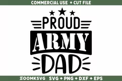 Proud Army Dad SVG | Military SVG | Veteran SVG Product Image 1